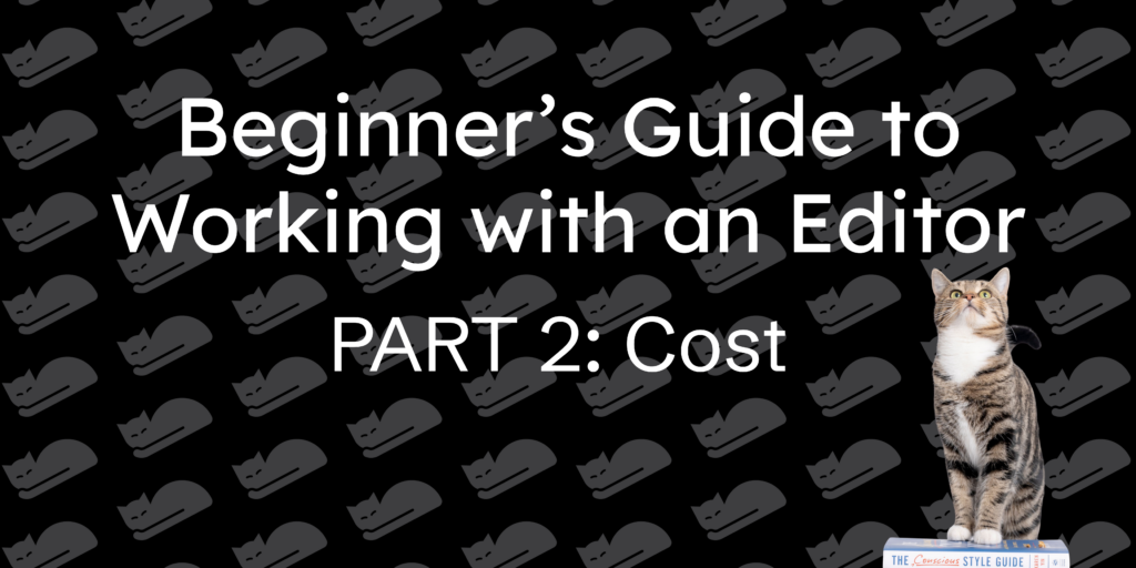 Blog title: Beginner's Guide to Working with an Editor Part 2: Cost